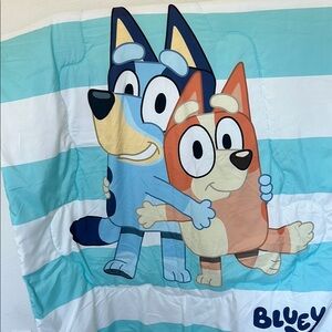 Bluey and Bingo Striped Toddler bed set